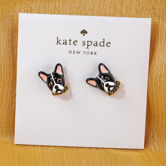Kate Spade Ma Cherie Antoine Dog Studs (NEW with DUST BAG)